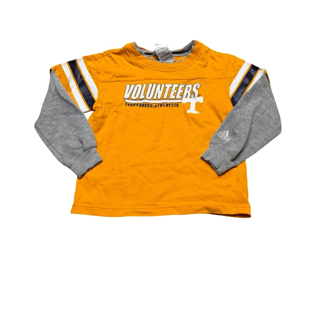 🏈 Vintage Adidas Tennessee Volunteers Youth Long Sleeve Tee M 5/6 🏈